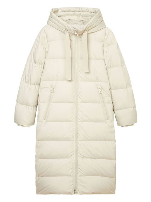 Padded puffer coat - White