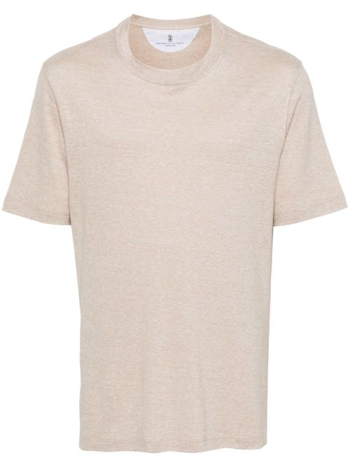 Mélange-effect T-shirt - Neutrals