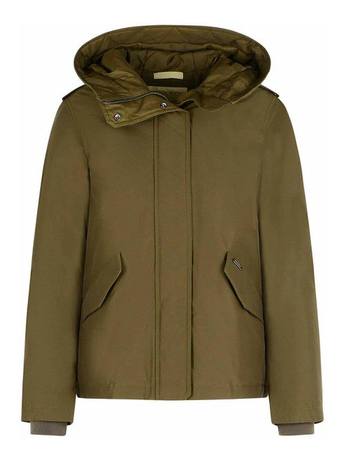 Military Padded Green Hooded Jacket