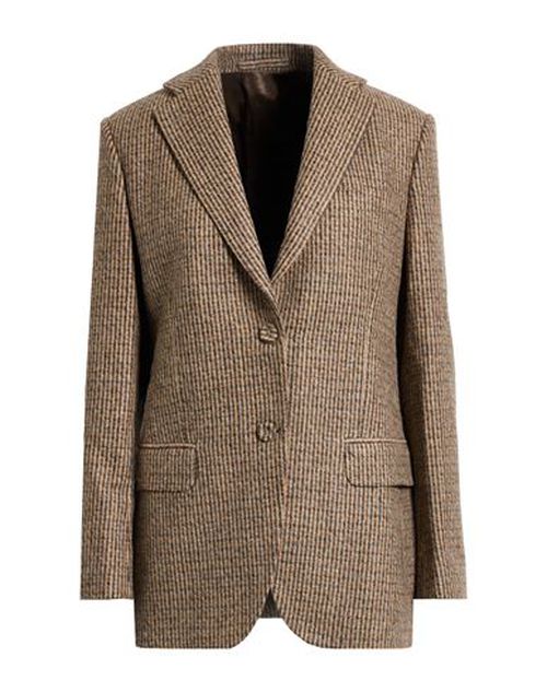 Officine Générale Woman Blazer Sand Size 6 Virgin Wool
