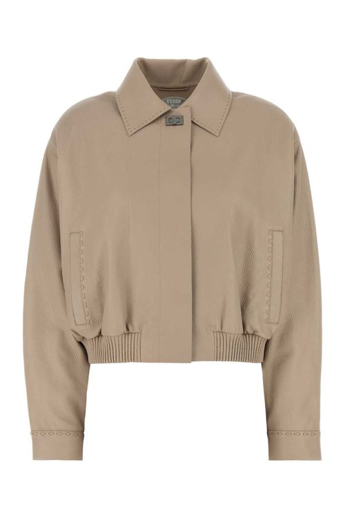 Crop Jacket — Beige