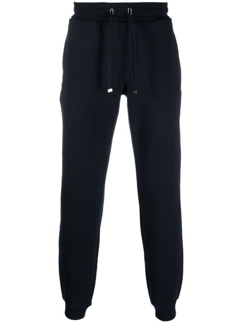 Logo-embroidered track trousers - Blue