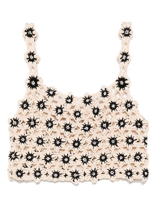 The Upside Luminary Lily crochet top - Neutrals