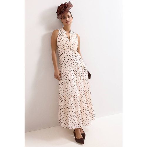 Phase Eight Women's Nita Polka Dot Maxi Dress in Crea