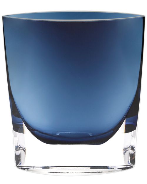 8In Samantha Midnight Blue Glass Vase