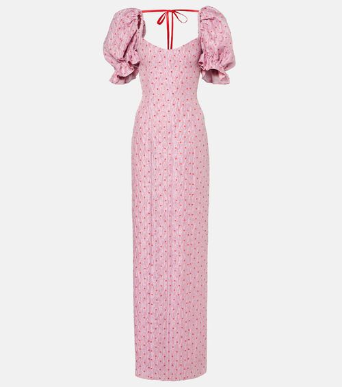 Raffaella balloon-sleeve maxi dress