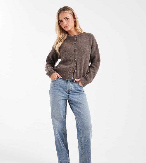 Straight leg jean in mid wash-Blue