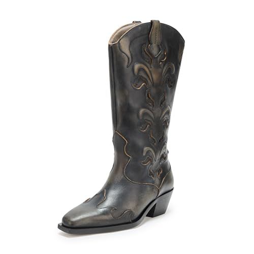 AllSaints Women's Dolly Boot Cow Print