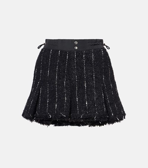 Sacai Striped tweed shorts