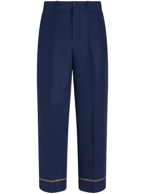 Straight-leg trousers - Blue