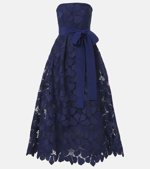 Lace bustier gown