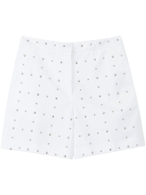 Stud-detail tailored short - White