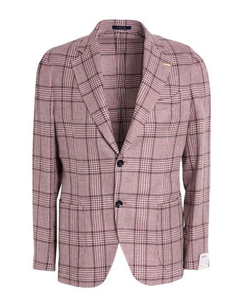 Man Blazer Chocolate brown Size 44 Linen, Silk, Cotton