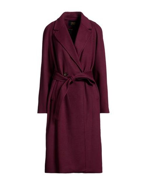 Woman Coat Burgundy Size 10 Wool, Polyester, Acrylic