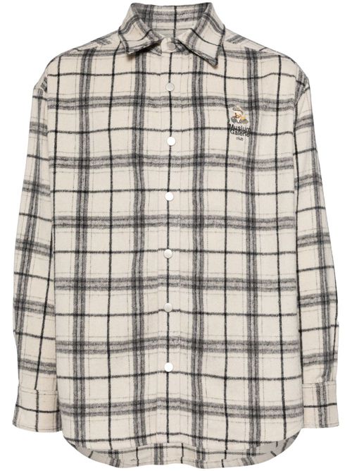 Plaid-patterned shirt - White