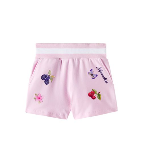 Monnalisa Printed cotton-blend shorts