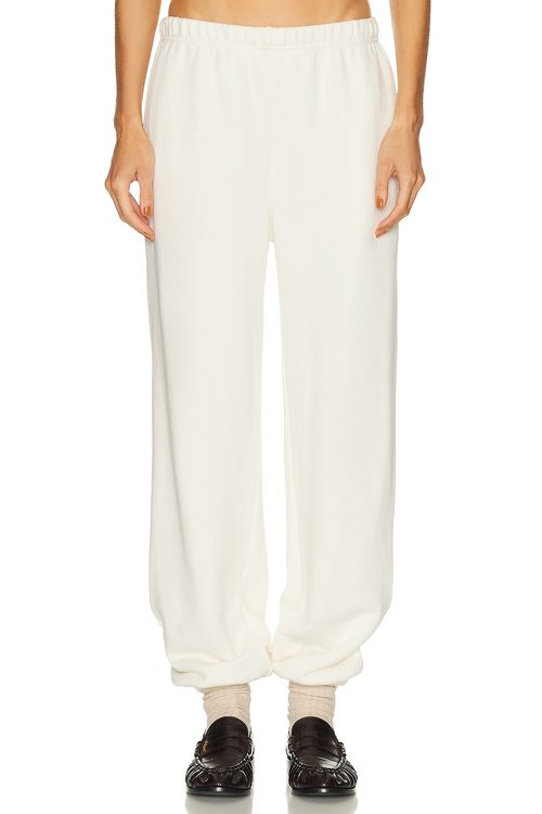 Eterne Boyfriend Pocket Sweatpant in Cream - Cream. XL also in XS, S