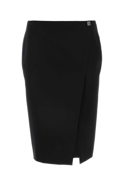 Wool Skirt — Black