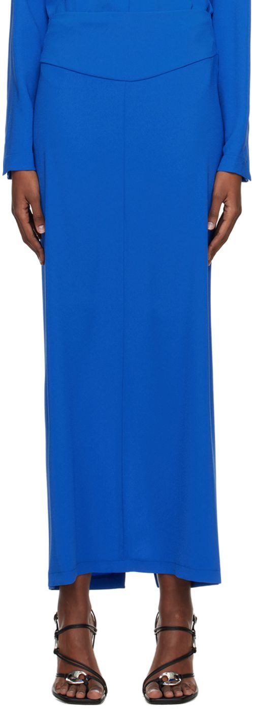 SSENSE Work Capsule Blue Staple Maxi Skirt