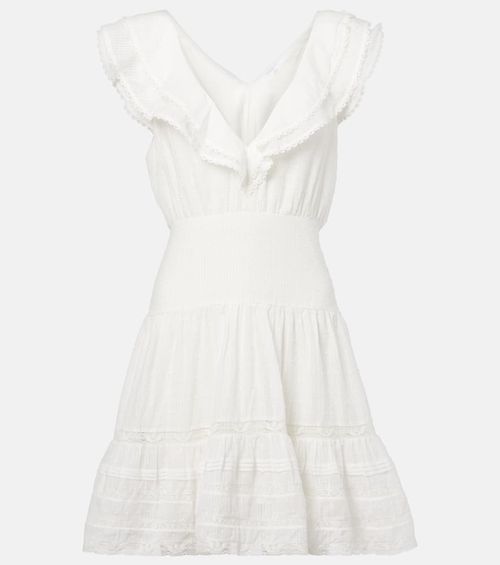 Della striped cotton minidress