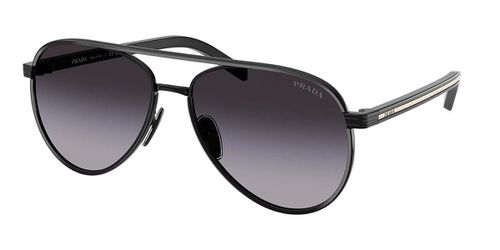 Prada PR B57S AAV90A Men's Sunglasses Black Size 56
