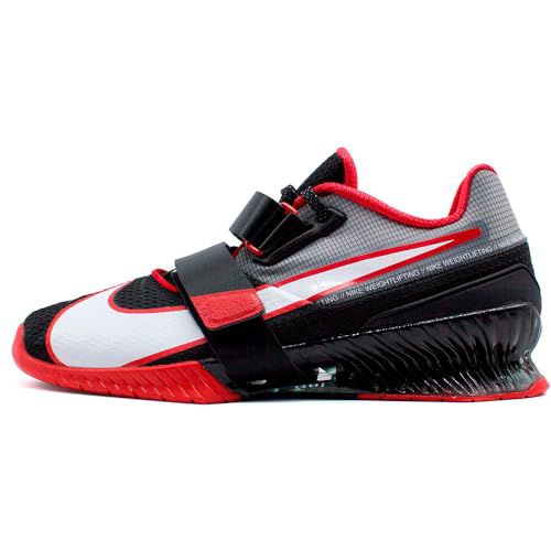 Nike Romaleos 4 Weightlifting Shoes (CD3463-001, Black/Metallic Gold/White/Metallic Gold)