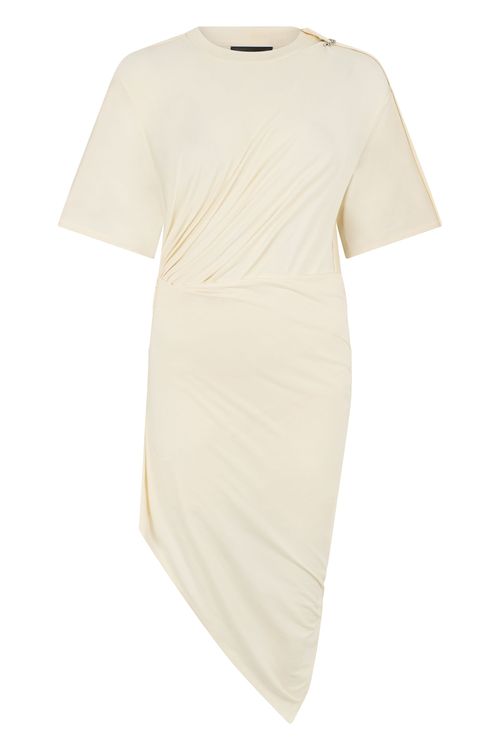 Asymmetric Stretch-knit Mini Dress