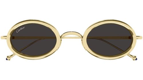 CT0649S Oval-Shaped Metal Frame Sunglasses — Gold
