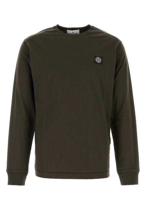 Logo-Patch Cotton Sweatshirt — Gray