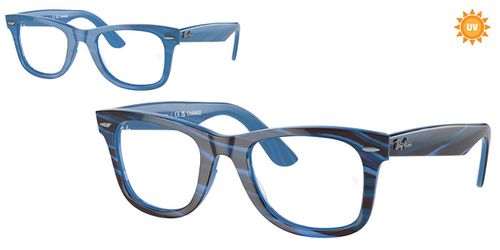 Ray-Ban RX4340V Wayfarer Ease Men's Glasses, Blue