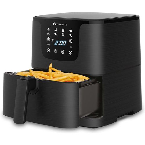 Air Fryer with Timer and Low Fat Oil Free - Black
