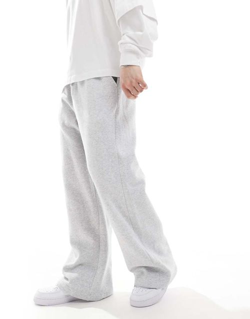 Wide leg sweatpants in heather gray - part of a set
