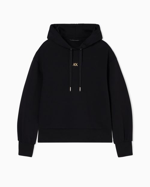 Bonded Cotton Stretch Hoodie