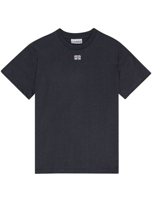 Logo-embellished cotton T-shirt - Blue