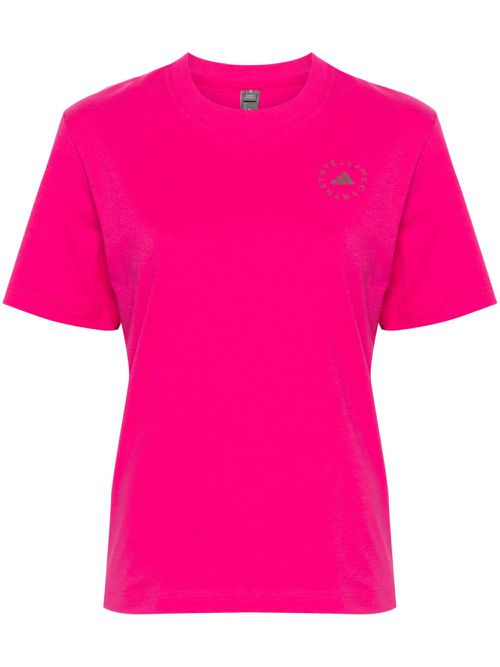Logo-print crew-neck T-shirt - Pink