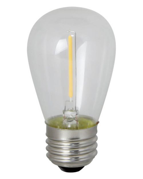 Pack Of (6)0.7 Watt Clear Filament S14 Medium (E26) LED Light Bulb