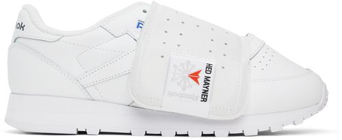 Hed Mayner White Reebok Classics Edition Classic Leather Sneakers