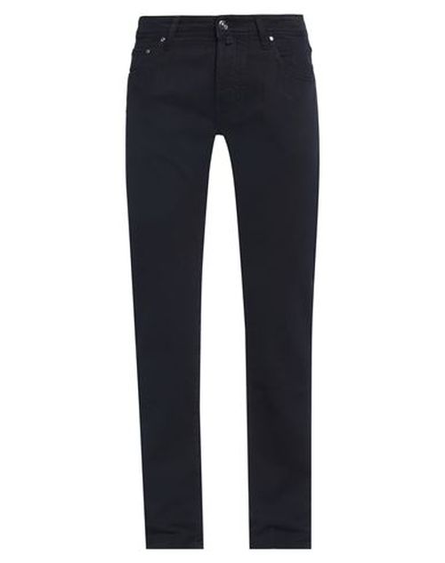 Jacob Cohёn Man Pants Midnight blue Size 40 Cotton, Elastane, Soft Leather