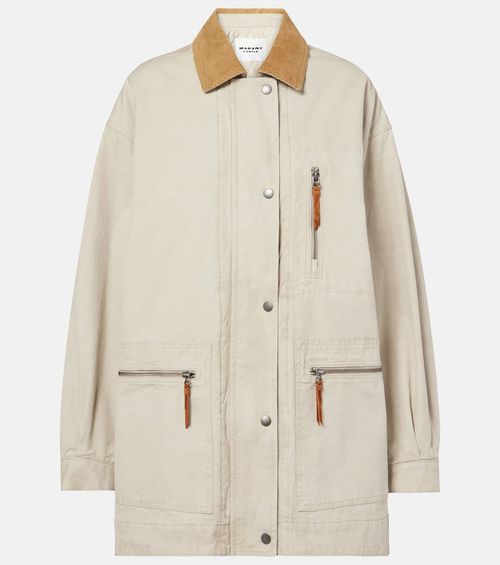 Kimeliaga corduroy-trimmed jacket
