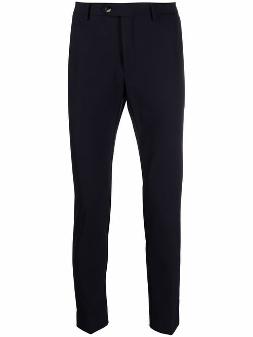 Mid-rise tailored trousers - Blue