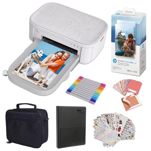 Sprocket Studio Plus 4x6" Instant Photo Printer, Case & Accessories Gift Bundle