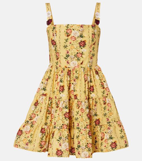 Lima floral cotton minidress