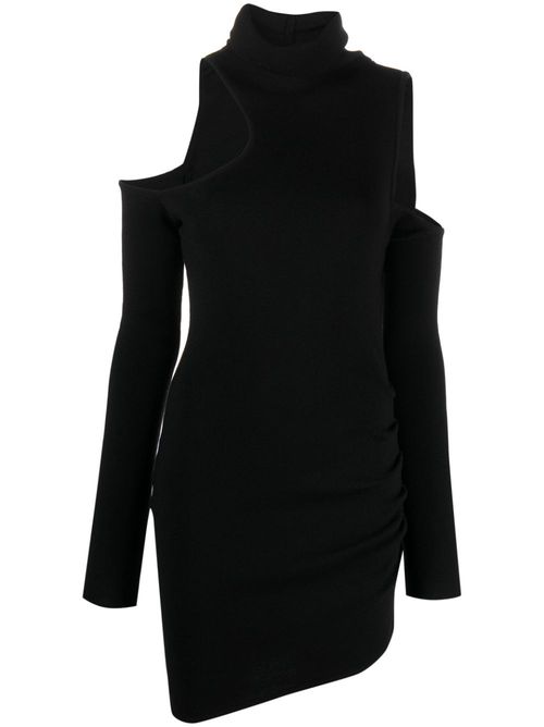 Piana cut-out merino minidress - Black