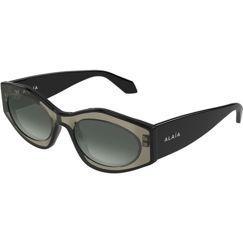 AZZEDINE ALAÏA Woman AZZEDINE ALAÏA AA0093S 004 Sunglasses Acetate Brown Grey Cat Eye