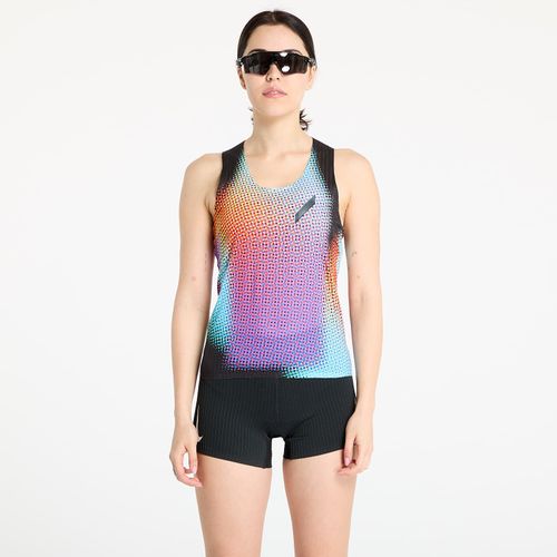 Tank top SOAR Running Women's Race Vest Black Rainbow Dot