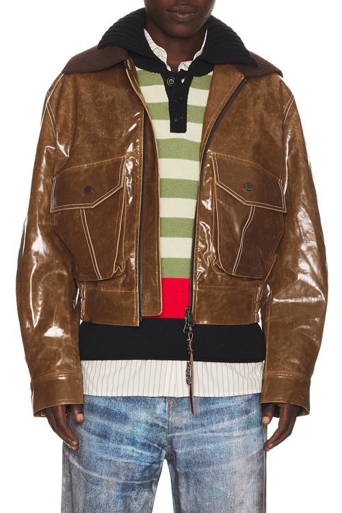 Andersson Bell Mikoos 26 Bomber Jacket in Brown - Brown. M also in L, XL/1X