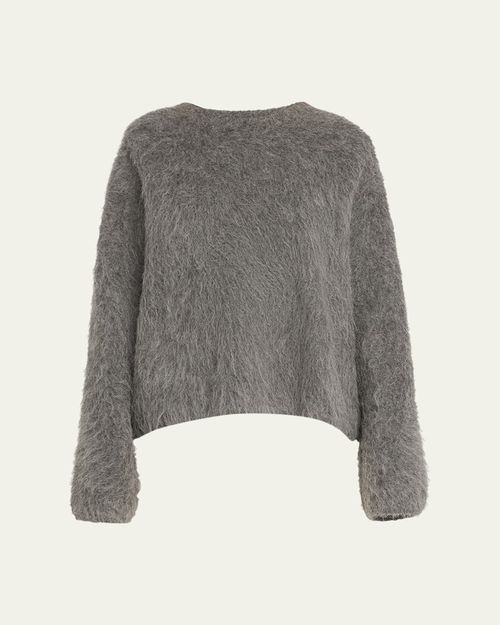 Boxy Alpaca Knit Sweater