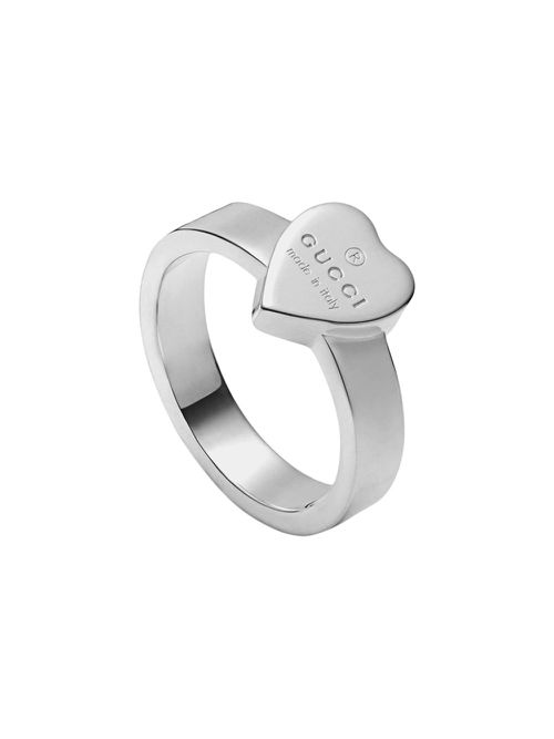 Heart ring with trademark - Silver
