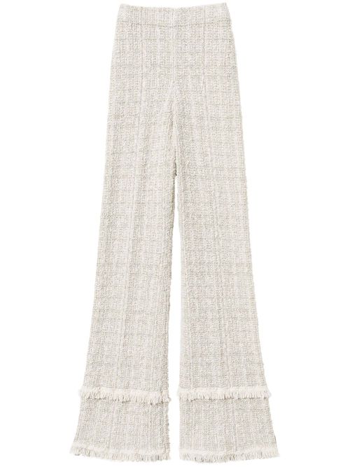 Bouclé lurex trousers - Neutrals