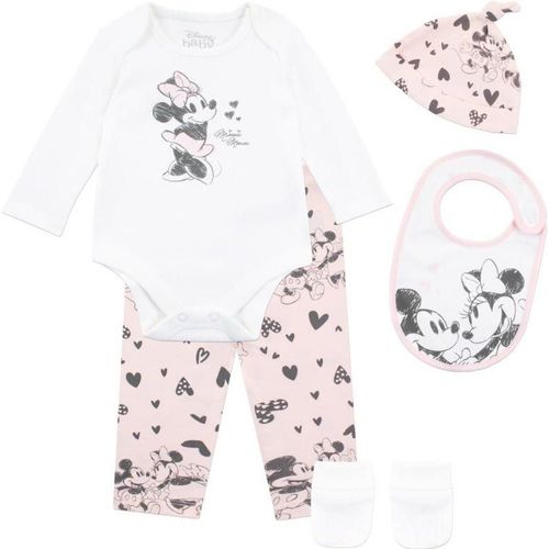 Minnie Mouse Bodysuit with Hat and Bib 5 Piece Set